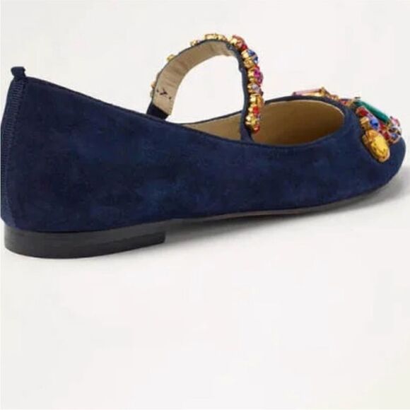 Boden Amy embellished rhinestone ballet flat 41 9.5 - Picture 3 of 9